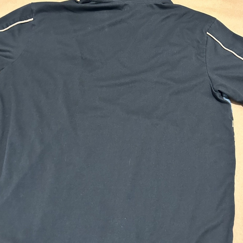Red Ape Black & Gray Short Sleeve Hooded Shirt Y2K Mens Large - Picture 5 of 7